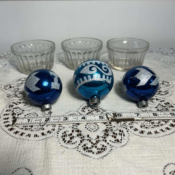 MCM USA blue & glitter ornaments - Picture 7 of 7